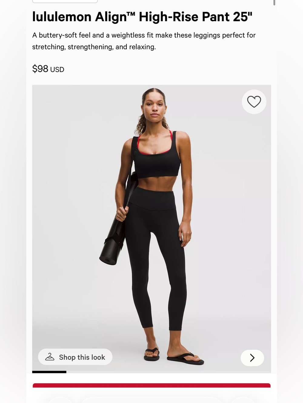 Black lululemon align leggings
